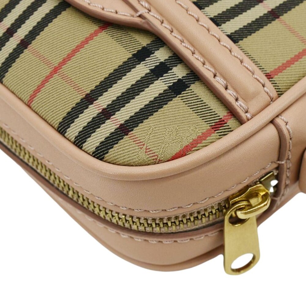 Burberry  1983 Knight Check Link Leather Crossbody Belt Bag Pink - Picture 6 of 12